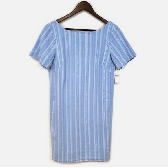 Anthropologie Cape May Bow Back Linen Mini Dress - Picture 2 of 8